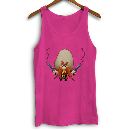 Yosemite Sam With Guns Cartoon Character Angry Woman Tank top