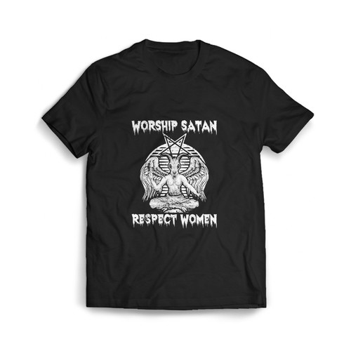 Worship Satan Respect Women Man's T shirt
