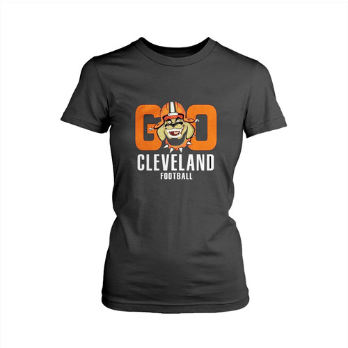 Go Cleveland Football Mascot Vintage Woman's T shirt