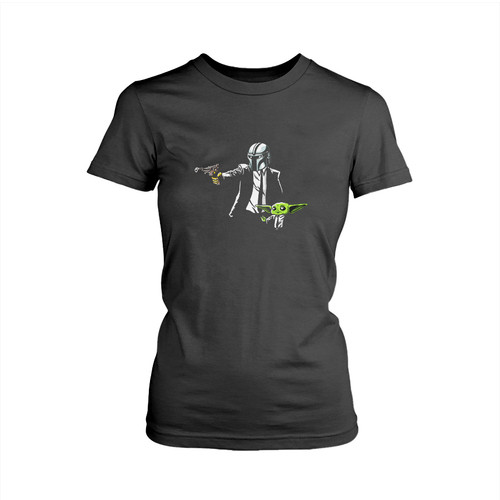 Star Wars Beby Yoda Pulp Fiction Woman's T shirt
