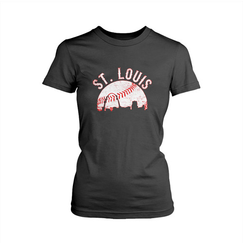 St Louis Baseball Vintage Cityscape 90S Woman's T shirt