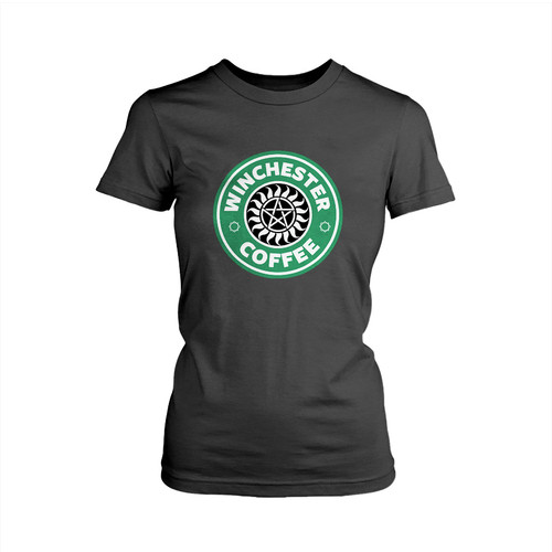 Supernatural Winchester Starbuck Logo Coffee Woman's T shirt