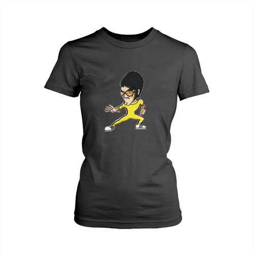 The Legend Of Bruce Lee Kung Fu Master Cartoon Woman's T shirt