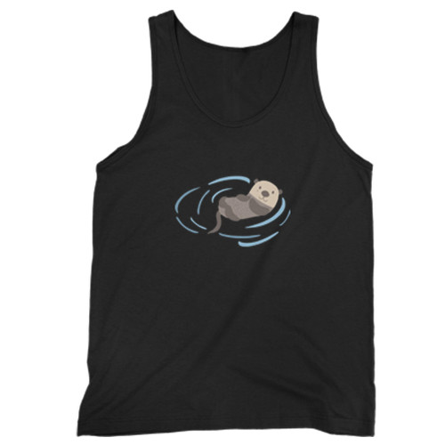 Sea Otter In Water Cute Man Tank top