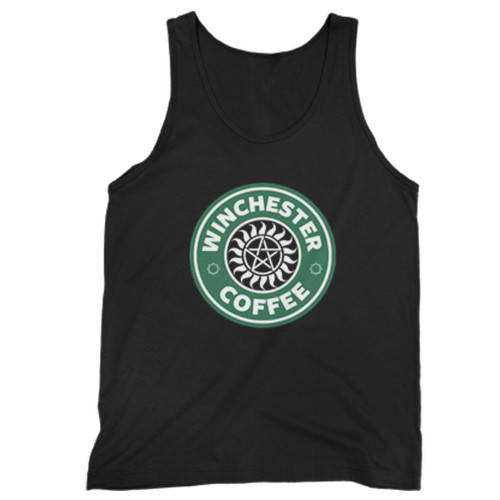 Supernatural Winchester Starbuck Logo Coffee Man Tank top