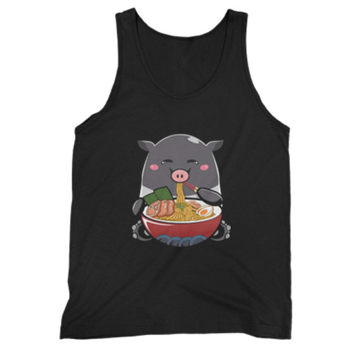 Tapir Eating Ramen Noodle Man Tank top