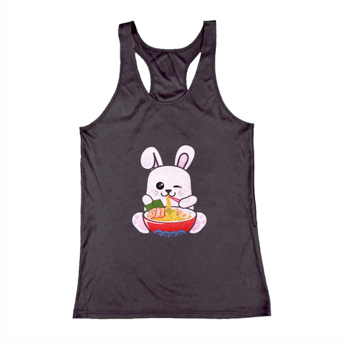 Bunny Eating Ramen Noodle Woman Tank top