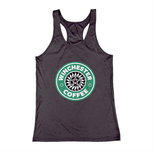Supernatural Winchester Starbuck Logo Coffee Woman Tank top