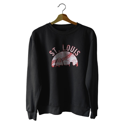 St Louis Baseball Vintage Cityscape 90S Unisex Sweater