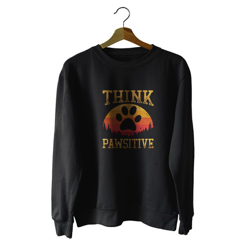 Think Pawsitive Retro Unisex Sweater