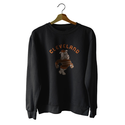 Vintage Cleveland Football Funny Mascot Unisex Sweater