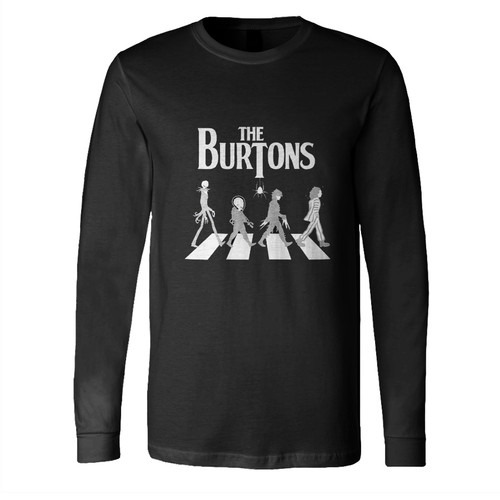 Tim Burton Beetlejuice Walking Abbey Road Long Sleeve Shirt Tee
