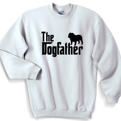 The Dogfather Bulldog Dog Logo Unisex Sweater