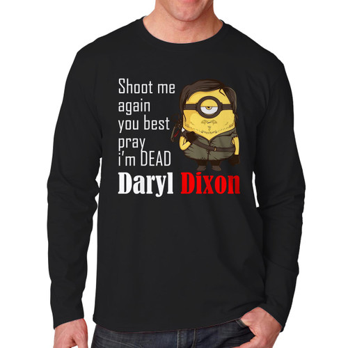 Daryl dixon minion Long Sleeve Shirt Tee