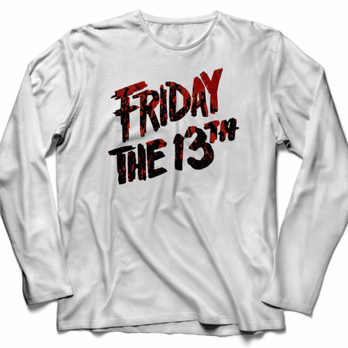 Friday The 13th Logo Long Sleeve Shirt Tee