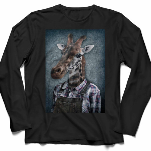 Giraffe Art Long Sleeve Shirt Tee