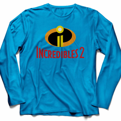 Incredibles 2 Logo Long Sleeve Shirt Tee