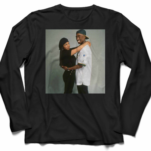Tupac And Poetic Justice Long Sleeve Shirt Tee