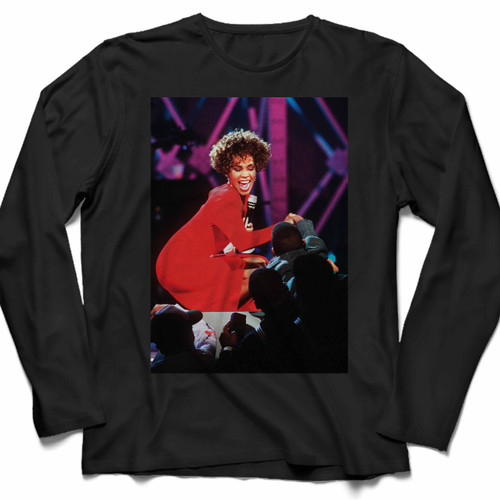 Whitney Houston Performance Long Sleeve Shirt Tee
