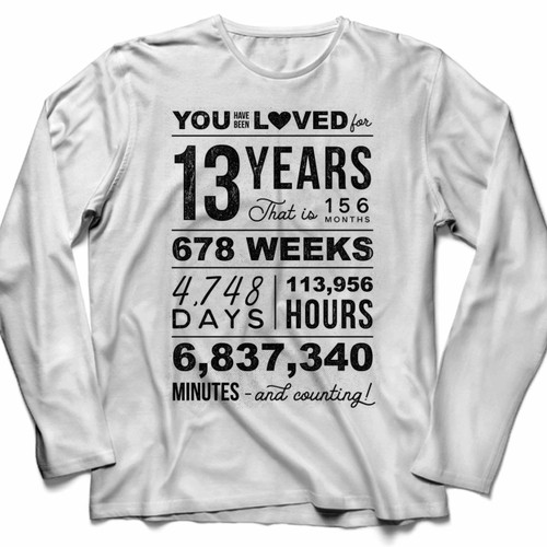 You Have Been Loved 13 Years Long Sleeve Shirt Tee