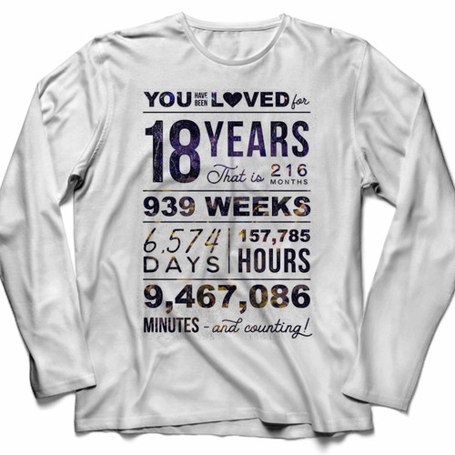 You Have Been Loved 18 Years Long Sleeve Shirt Tee