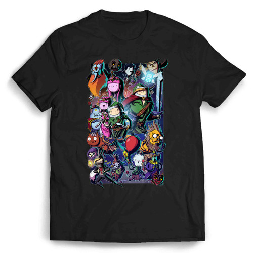 Adventure Time Zelda Collage Man's T shirt