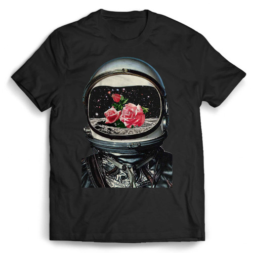 Astronaut And Roses Man's T shirt