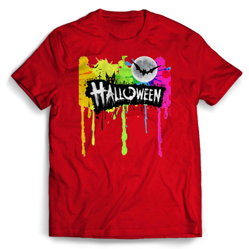 Happy Halloween Colour Art Man's T shirt