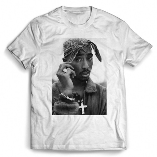 Tupac Shakur Monochrome Man's T shirt