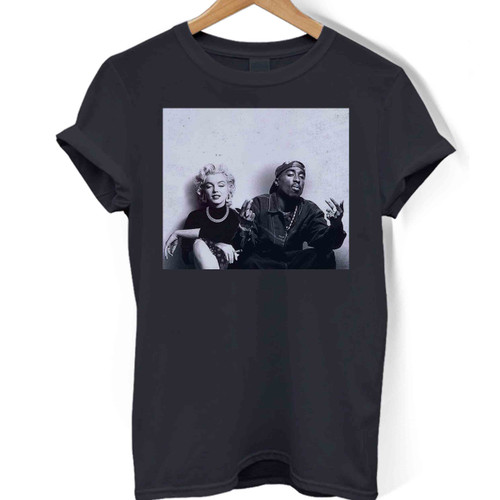 Marilyn Monroe Tupac Shakur Woman's T shirt