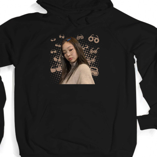 Jennie With Glasses Unisex Hoodie