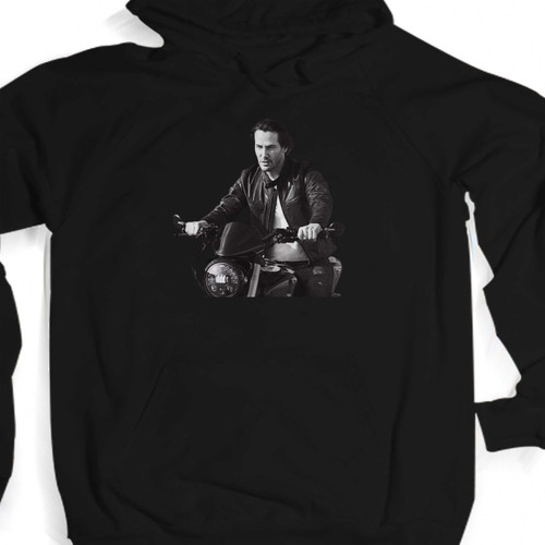 Keanu Reeves Motorcycle Unisex Hoodie