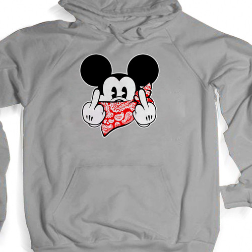 Mickey Mouse Thug Life Gangster Unisex Hoodie