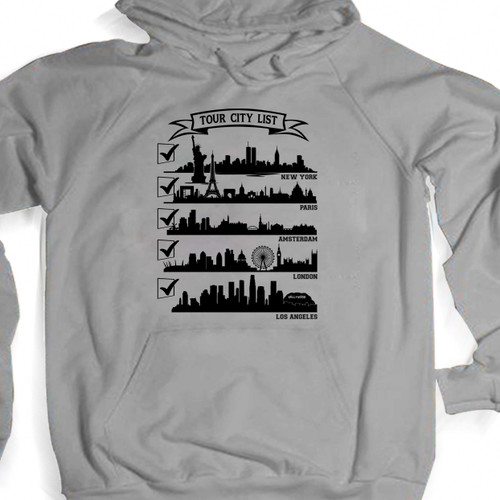 Tour City The World Logo Unisex Hoodie