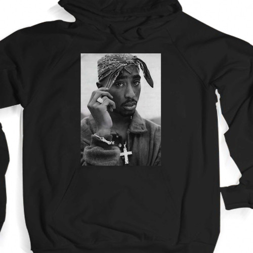 Tupac Shakur Monochrome Unisex Hoodie
