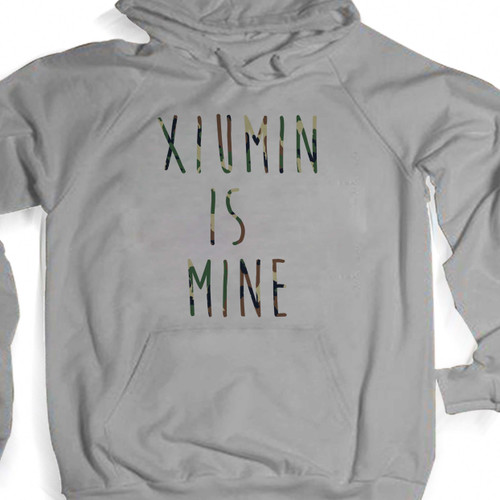 Xiumin Is Mine Quotes Camo Unisex Hoodie