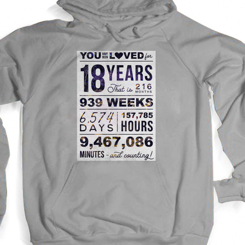 You Have Been Loved 18 Years Unisex Hoodie