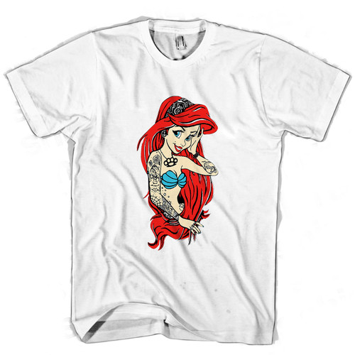 Ariel Little Mermaid Man's T shirt