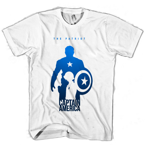 Captain America Characters Silhouette Man's T shirt