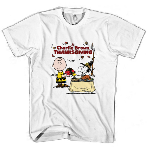 Charlie Brown Snoopy Thanksgiving Man's T shirt