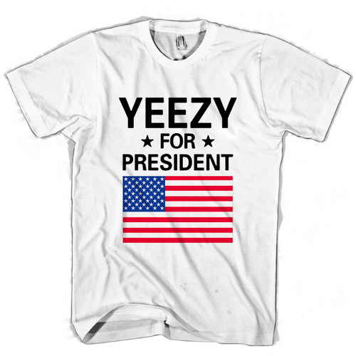 Kanye West Yeezus Top Yeezy For President Man's T shirt