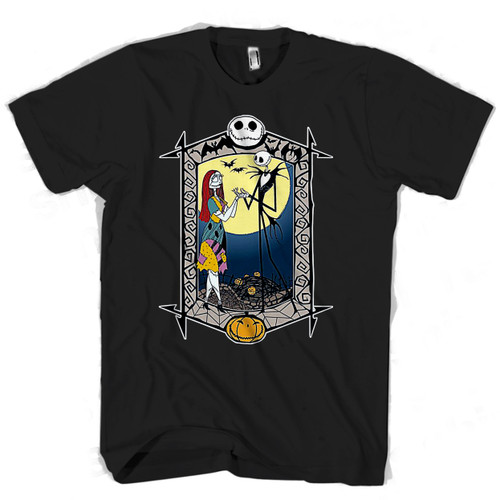 Nightmare Before Christmas Jack and Sally Man's T shirt