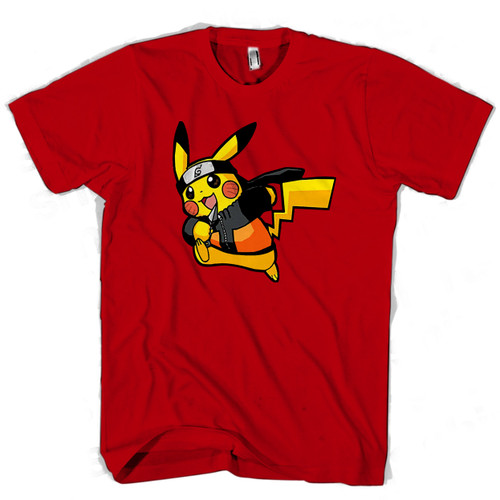 Pikachu Naruto Man's T shirt