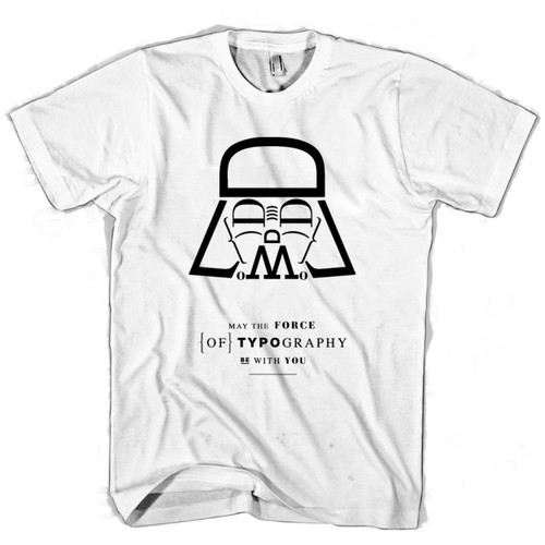 Star Wars Vader Typography Man's T shirt