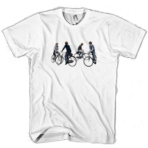The Beatles Riding Bicycles Man's T shirt