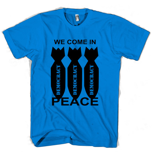We Come In Peace Symbol Man's T shirt