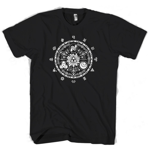 Zelda Triforce Logo Circle Man's T shirt