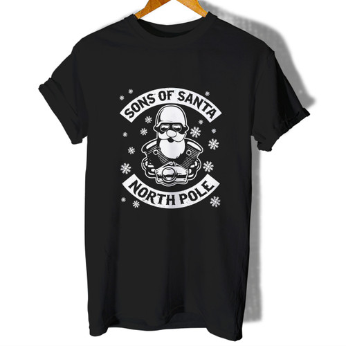 Christmas Motorcycle Sons of Santa North Pole Woman's T shirt