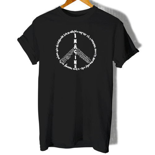 John Lennon Imagine Peace Quote Woman's T shirt