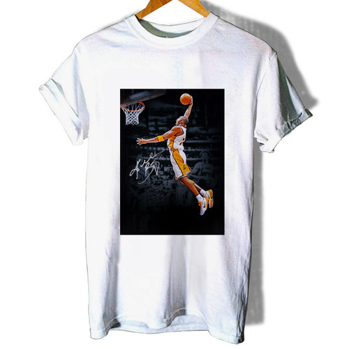 Kobe Bryant Signed Lakers Dunk Woman's T shirt